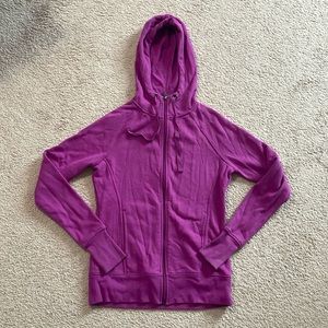 TekGear Purple/Pink Soft Zip Up Hoodie with Hood and Pockets